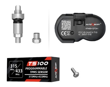 Датчик TPMS 315+433 МГц УНИВЕРСАЛЬНЫЙ МЕТАЛЛИЧЕСКИЙ ВИНТ