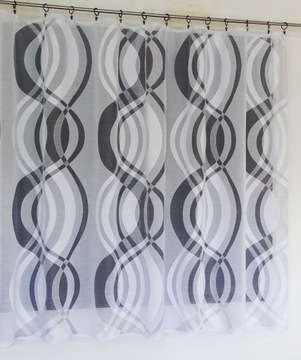 MG ШТОРА жаккардовая 82/100 БЕЛАЯ, высота 250см КАЧЕСТВО