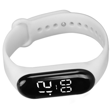 электронные часы с сенсорным экраном, светодиодный резиновый браслет, цифровые спортивные наручные часы