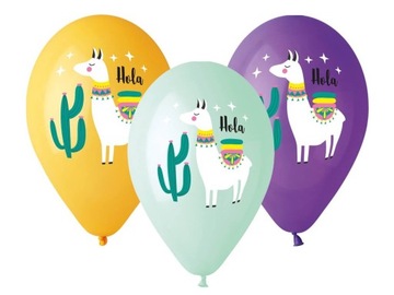 Balony Lama, 5 szt.