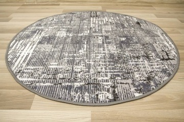 Обвенчались. 67 см КРУГЛЫЙ ПРОТИВОСКОЛЬЖАЮЩИЙ КОВЕР СЕРЫЙ КРЕМОВЫЙ