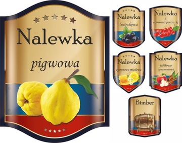 Etykiety na nalewki 60szt