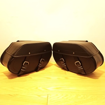 БОЛЬШИЕ БОКОВЫЕ САНИНИЦЫ ИЗ КОРОВЬЕЙ КОЖИ HARLEY DAVIDSON DYNA SOFTAIL TOURING QUALITY