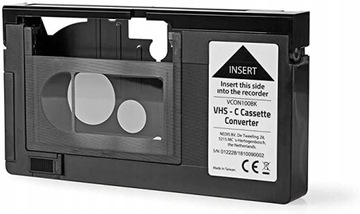 Nedis VCON100BK Konwerter VHS, VHS-C na VHS