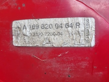 MERCEDES A TŘÍDA W169 04-08 PRAVÁ ZADNÍ SVĚTLO KOMPLETNÍ A1698200464