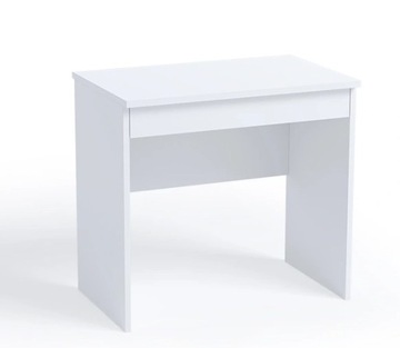 Małe biurko komputerowe / toaletka 80 cm biały mat