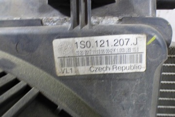 CHLADIČ VODY KLIMA VENTILÁTOR 1S0121253AN 1S0121207J SKODA CITIGO 1.0B