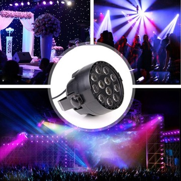 RGB LED PAR DMX DJ ЛАМПА ДЛЯ ВЕЧЕРИНКИ 12*3 Вт