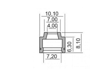 УПЛОТНЕНИЕ КЛАПАНА 4X7,2X8,1X10,1 ММ 125/1300 C