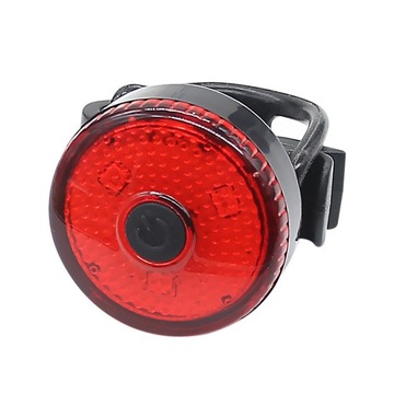 LAMPA ŚWIATŁO ROWEROWE NA TYŁ TYLNIE CZERWONE LED WODOODPORNE 4 TRYBY PRACY