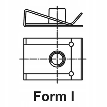 ЛИСТ ЛИСТ ГАЙКА ТИП U зажим M4 M5 M6 НАБОР ИЗ 25 ШТ.