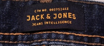 JACK AND JONES spodnie BLUE jeans TIM _ W33 L32