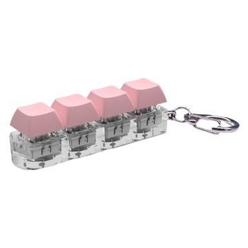 Брелок-клавиатура с непоседами, сенсорная игрушка для подростков, детей, мальчиков и девочек, розовый цвет