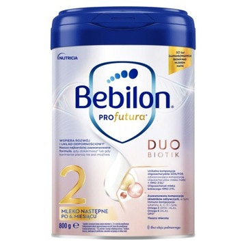 Bebilon 2 ProFutura Duobiotik mleko modyfikowane po 6 miesiącu 800 g
