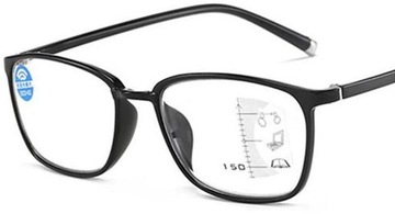 Okulary progresywne wieloogniskowe czytania +2