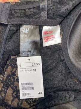 Koszulka nocna koronkowa H&M 42/XL