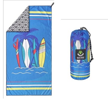 Ręcznik plażowy, na basen 160x80cm Ręcznik podróżny z mikrofibry 4Monster