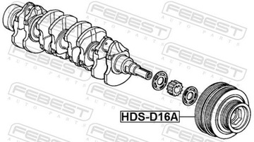 KOLO ŘEMENICE HDS-D16A FEBEST HONDA CIVIC