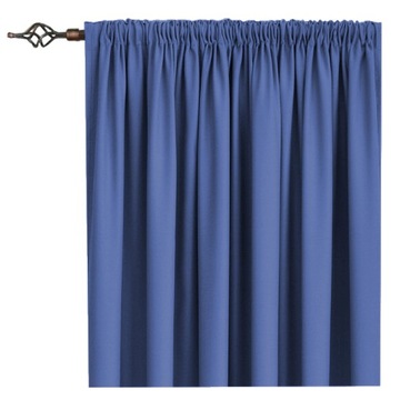 ZASŁONA MATOWA PANAMA NA TAŚMIE 145x250 jeans