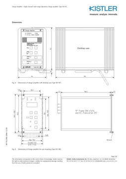 ЛАБОРАТОРНЫЙ УСИЛИТЕЛЬ ЗАРЯДА KISTLER 5011