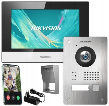 WIDEODOMOFON WiFi DS-KIS703p LCD Furtka Brama Apka