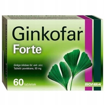 GINKOFAR Forte pamięć i koncentracja 60 tabletek