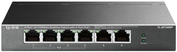 SWITCH TP-LINK TL-SF1006P POE+ 67W 250m