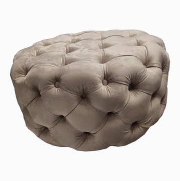 Pufa Chester Glamur 80cm ręcznie układana Kolory