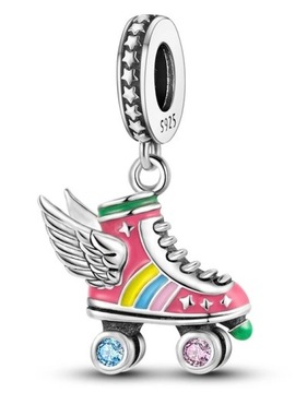 Charms Skrzydła Anioła rolki Zawieszka Srebro S925