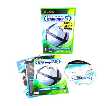 CHAMPIONSHIP MANAGER 5 XBOX CLASSIC PREMIEROWE ANGIELSKIE WYDANIE PAL ENG