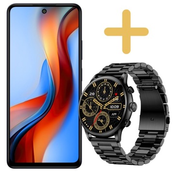 myPhone N23 plus 5G, 120Hz, 6,78 cala + Smartwatch myPhone Elegant 2 czarny