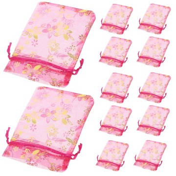 50PCS DECORATIVE MESH BAGS SMALL GIFT CANDY BAGS