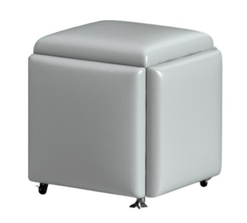 PUFA 5W1 ZESTAW SMART 5 SZTUK STOŁEK SZARA