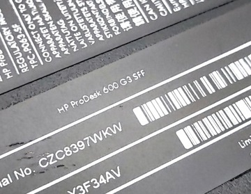 HP ProDesk 600 G3 SFF i5-7500, без ОЗУ, без диска + лицензия Windows 10 Pro