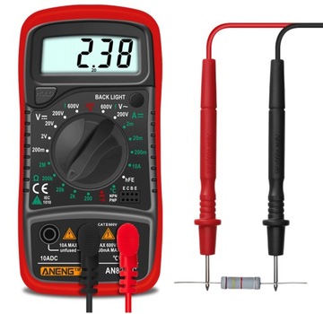ЦИФРОВОЙ ИЗМЕРИТЕЛЬ ТОКА МУЛЬТИМЕТР ANENG AN8205C TEMP