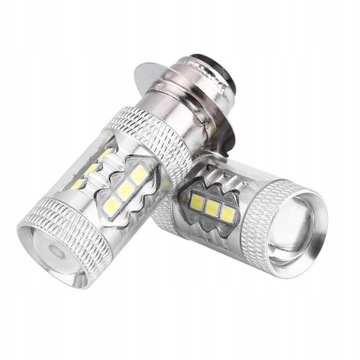 СВЕТОДИОДНАЯ ЛАМПА ДЛЯ МОТОЦИКЛА 80ВТ H6/P15D 2 ШТ.