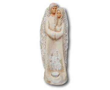 Anielski Duet Para Parka figurka na świeczkę DUŻA