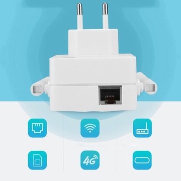 Расширитель диапазона Wi-Fi Plug And Play на 360°