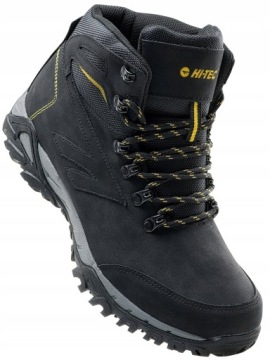 Мужские туфли HI-TEC MEDIN MID, размер 45, ЧЕРНЫЙ/ЛАВТОВЫЙ