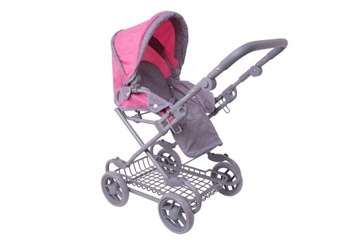 КОЛЯСКА ДЛЯ КУКЛЫ 3в1 СУМКА-ПЕРЕНОСКА КОРЗИНА ДЛЯ БЕЛЬЯ