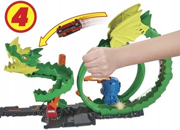 НАБОР HOT WHEELS CITY SET DRAGON LOOP TRACK + АВТОМОБИЛЬ HDP03