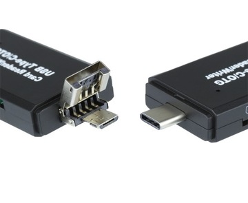 Устройство чтения карт SD microSD USB OTG USB-C micro USB