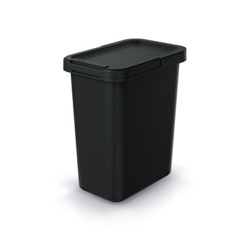 Kosz na śmieci do segregacji SYSTEMA NKS12 czarny recykling