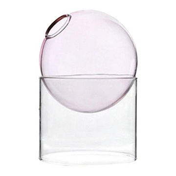 Art Clear Okrągły szklany wazon Tabletop