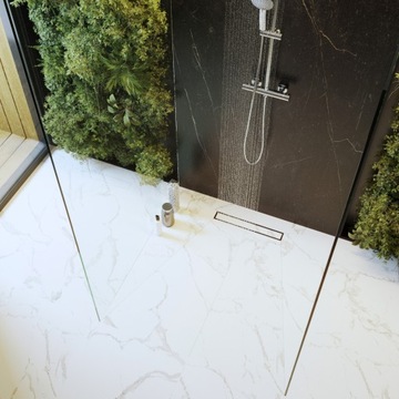 ЛИНЕЙНЫЙ СЛИВ ПОД ПЛИТКУ 50 СМ СТАЛЬ СИФОН 2в1 ДУШЕВОЙ ПОДДОН ENTERO