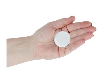 Szkło szkiełko 2 mm białe okrągłe szklane kółko fi 8 cm fi 80 mm