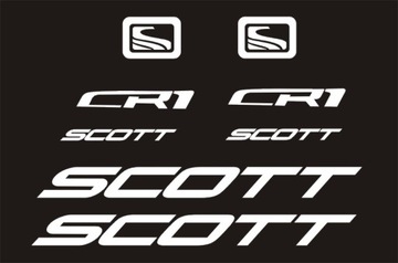 SCOTT białe naklejki rower 2-6C RÓŻNE KOLORY