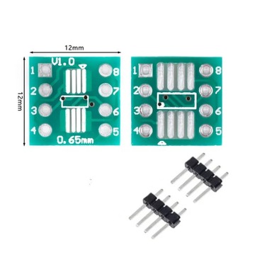 АДАПТЕР ДЛЯ ПЕЧАТНОЙ ПЛАТЫ АДАПТЕР SOP8 SOIC8 на DIP8 ДВУХСТОРОННИЙ С НОЖКАМИ