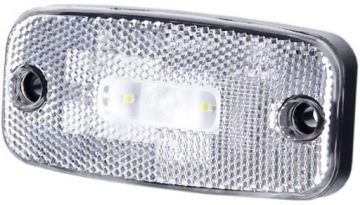 LAMPA OBRYSOWA BIAŁA Z ODBLASKIEM