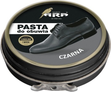 POLSKA PASTA DO BUTÓW Z LANOLINĄ - CZARNA - BDB